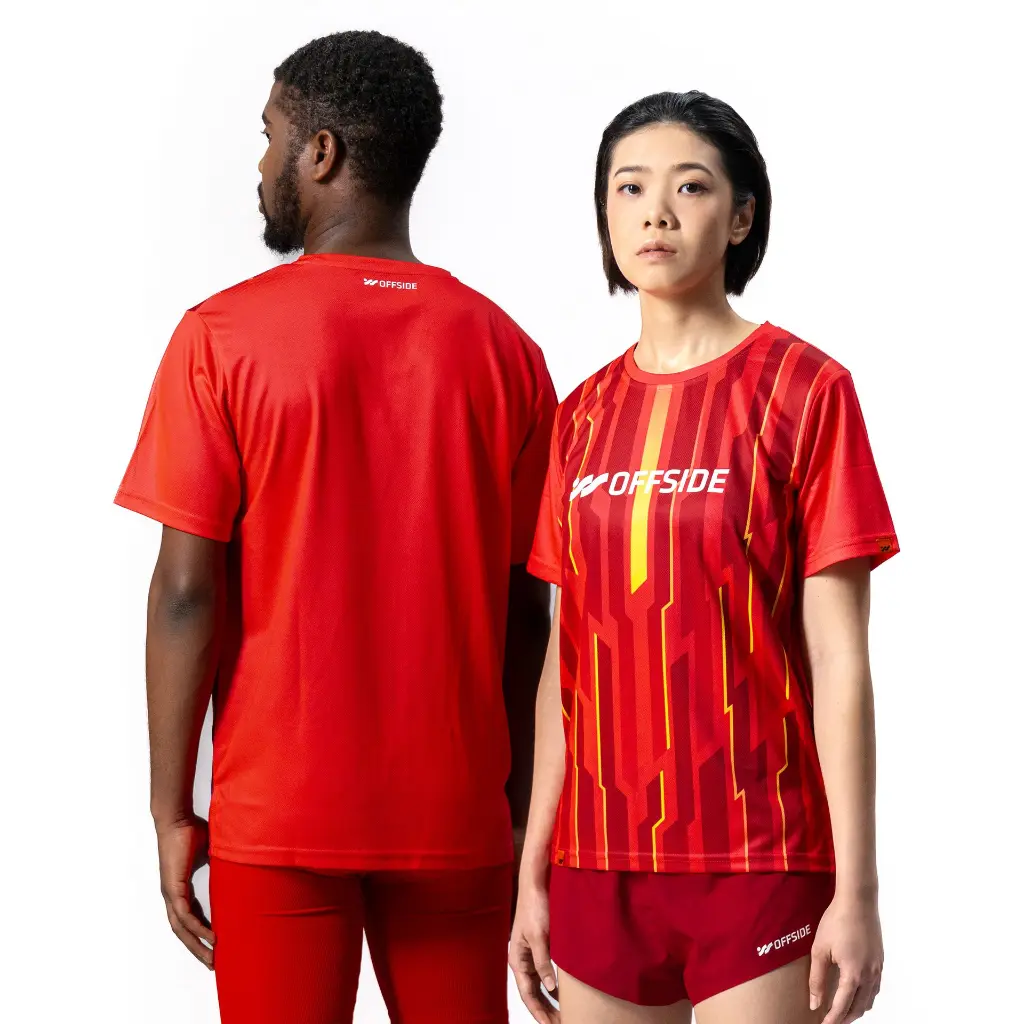 [UTT0104001-RED-00] Offside Unisex Training T-shirt (Red, XS)